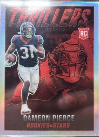 Dameon Pierce #TH-30 Football Cards 2022 Panini Rookies & Stars Thrillers