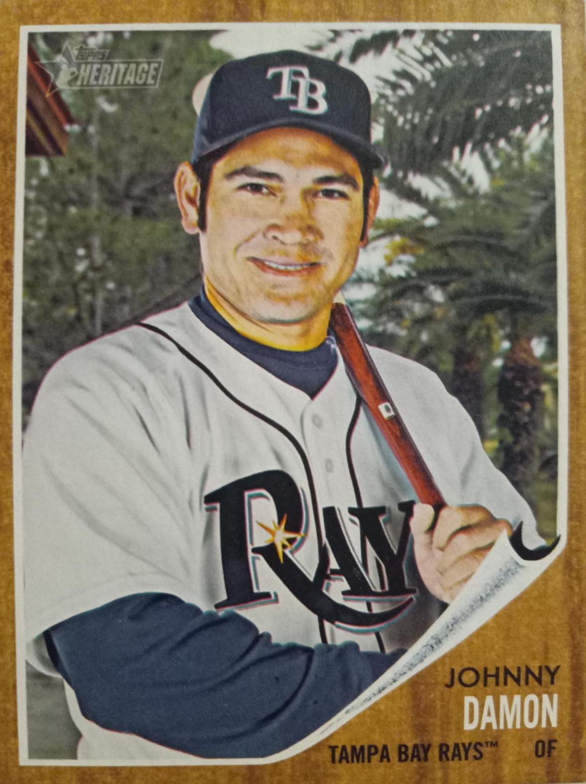 Johnny Damon #20 Baseball Cards 2011 Topps Heritage