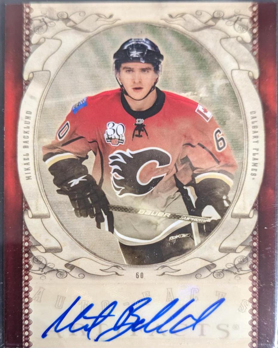 Mikael Backlund #AF-BA Hockey Cards 2010 Upper Deck Artifacts Autofacts