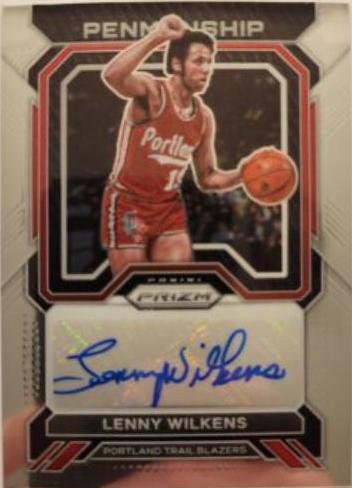 Lenny Wilkens #PNM-LWI 2022 Panini Prizm Penmanship Autographs Basketball