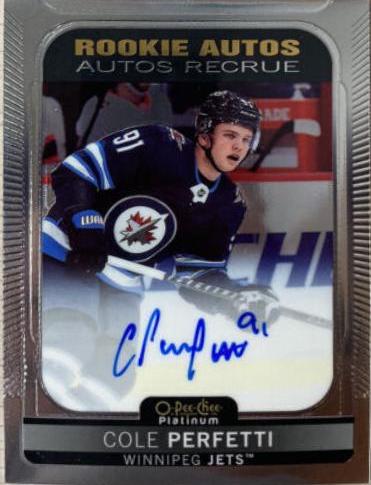Cole Perfetti #R-CP 2021 O Pee Chee Rookie Autographs Hockey