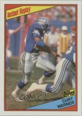 Curt Warner #199 Football Cards 1984 Topps