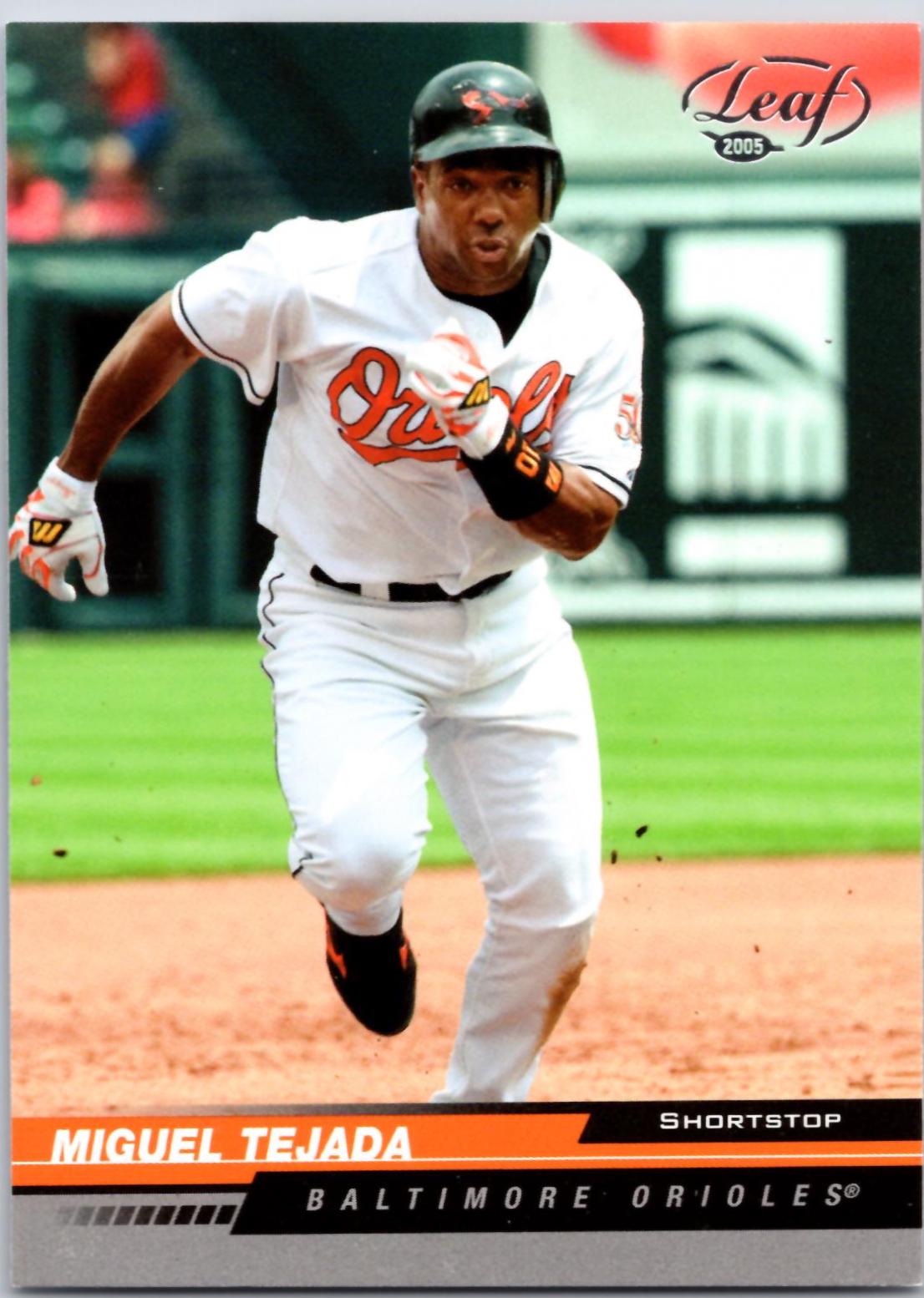 Miguel Tejada #26 Baseball Cards 2005 Leaf