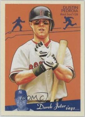 Dustin Pedroia #25 Baseball Cards 2008 Upper Deck Goudey