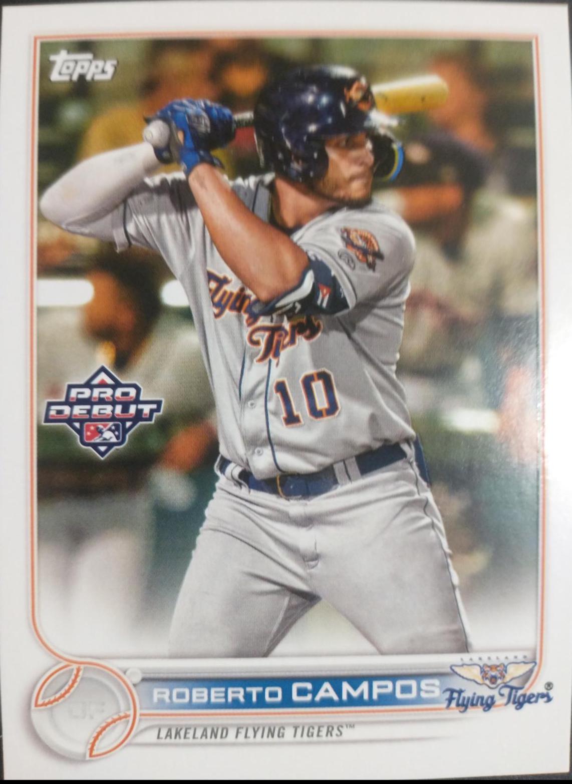 Roberto Campos #PD-172 2022 Topps Pro Debut Baseball