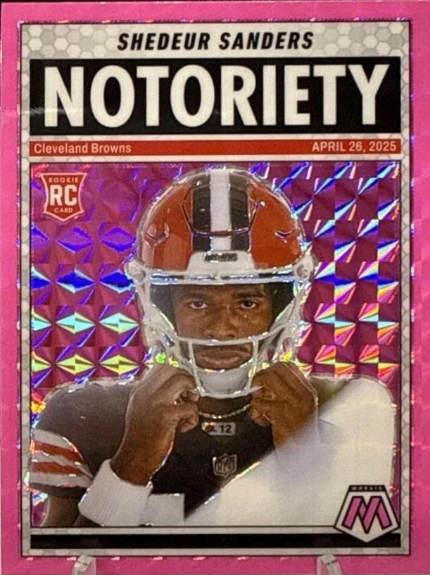 2025 Shedeur Sanders [Mosaic Pink Fluorescent] #13