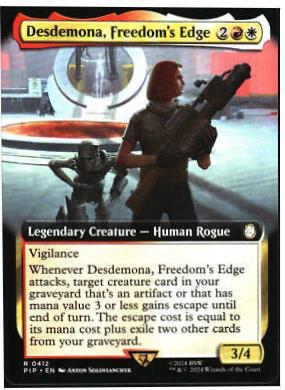 Desdemona, Freedom's Edge #412 Magic Fallout