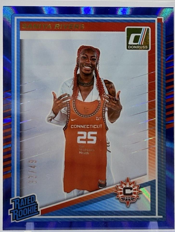Saniya Rivers [Blue Laser Signature] #92 Prices [Rookie] | 2025 Panini ...