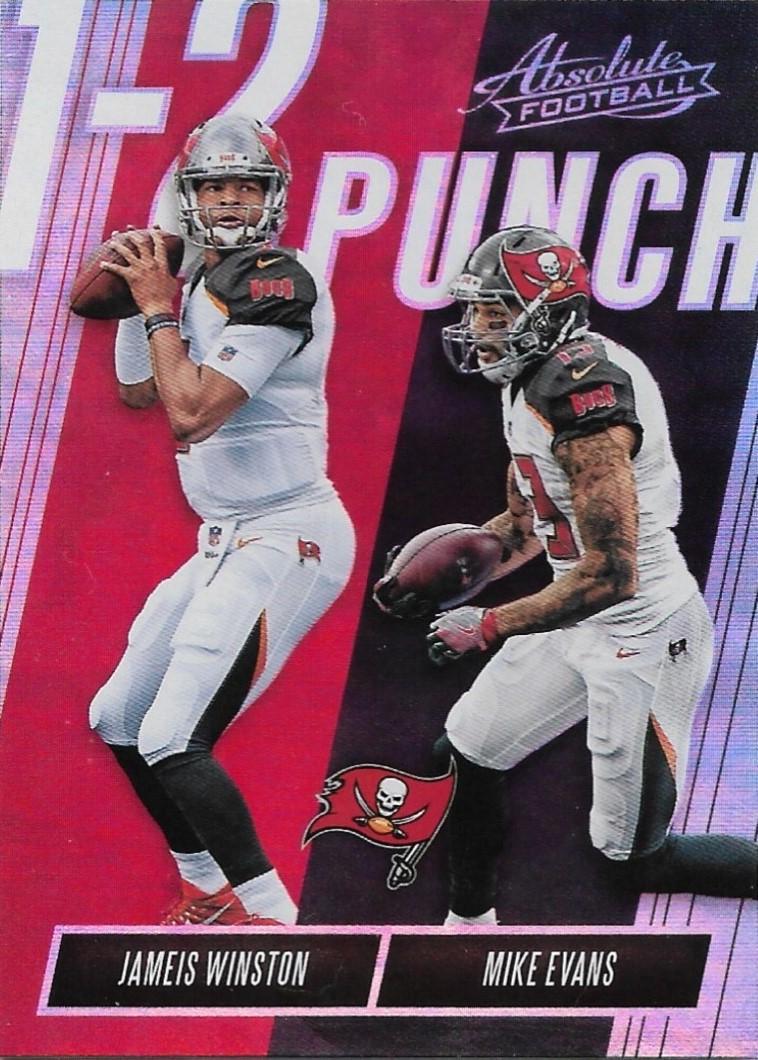 Jameis Winston/Mike Evans #OTP-JI Football Cards 2018 Panini Absolute 1-2 Punch