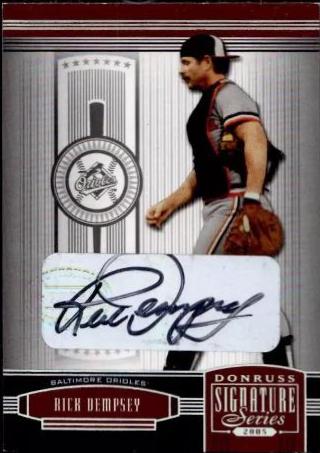 Rick Dempsey #18 Baseball Cards 2005 Donruss Signature