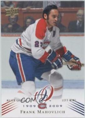 Frank Mahovlich #25 Hockey Cards 2008 Upper Deck Montreal Canadiens Centennial