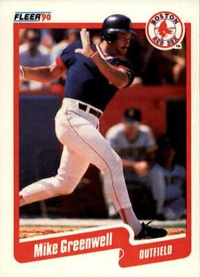 Mike Greenwell #277 Baseball Cards 1990 Fleer