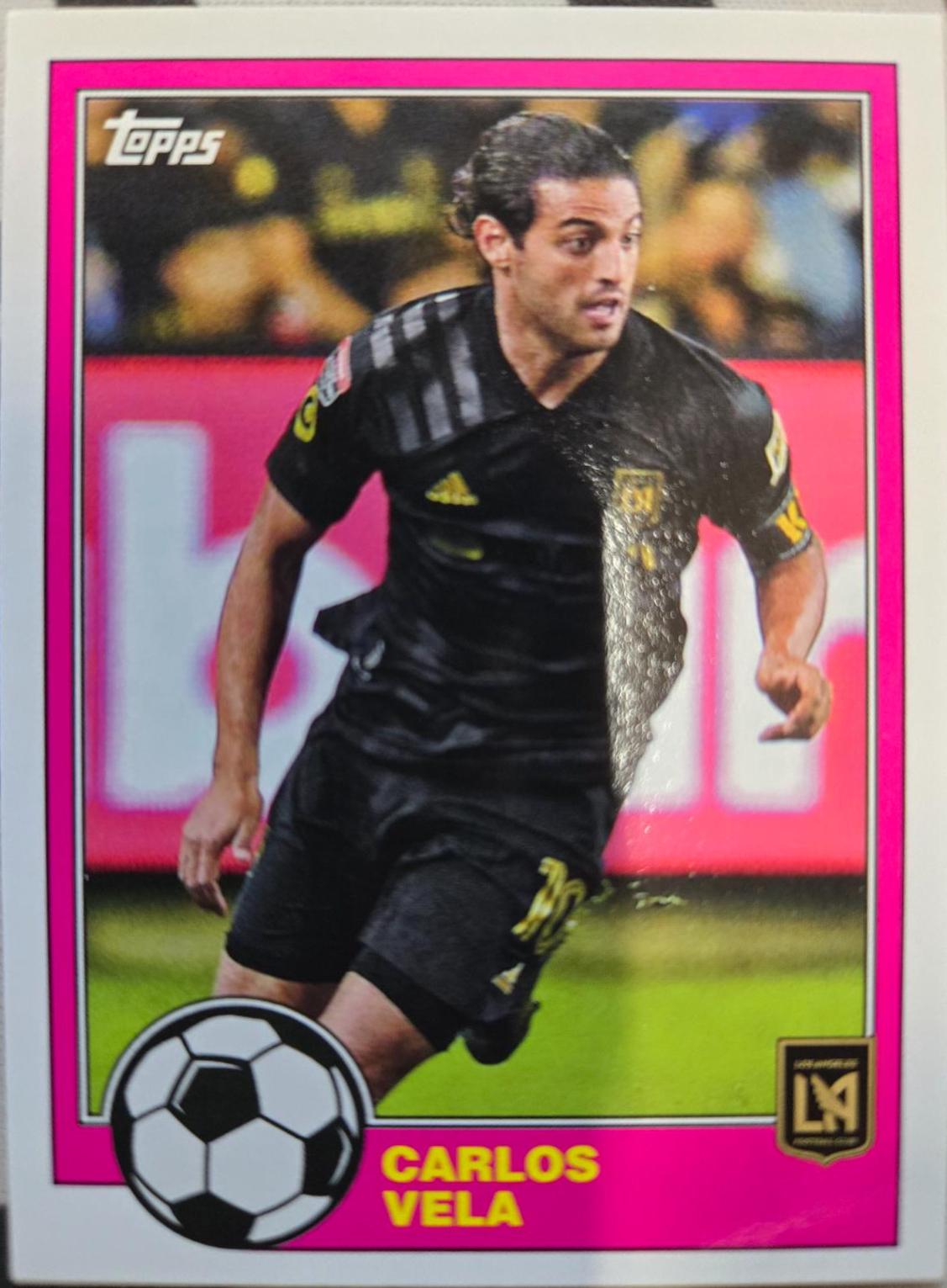 Carlos Vela #T81-4 Soccer Cards 2021 Topps MLS 1981 Throwback