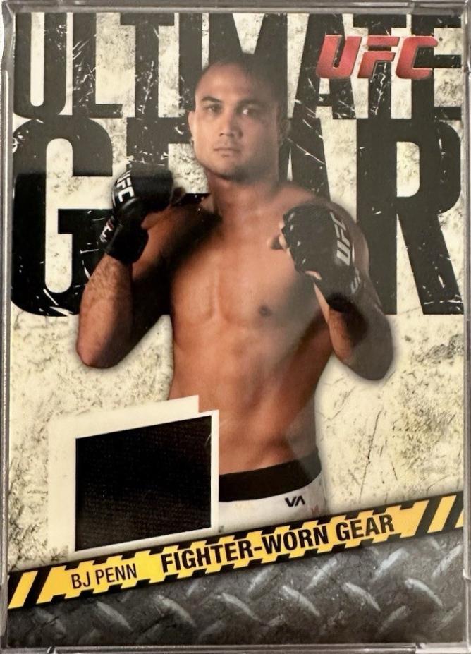 BJ Penn #UG-BJP Ufc Cards 2009 Topps UFC Round 2 Ultimate Gear