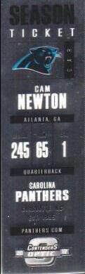 Cam Newton #4 Football Cards 2017 Panini Contenders Optic