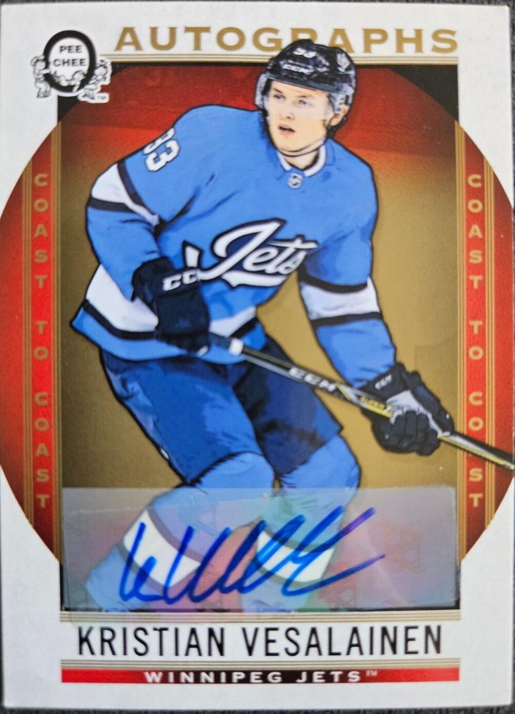 Kristian Vesalainen #167 Hockey Cards 2018 O-Pee-Chee Coast-to-Coast Autographs