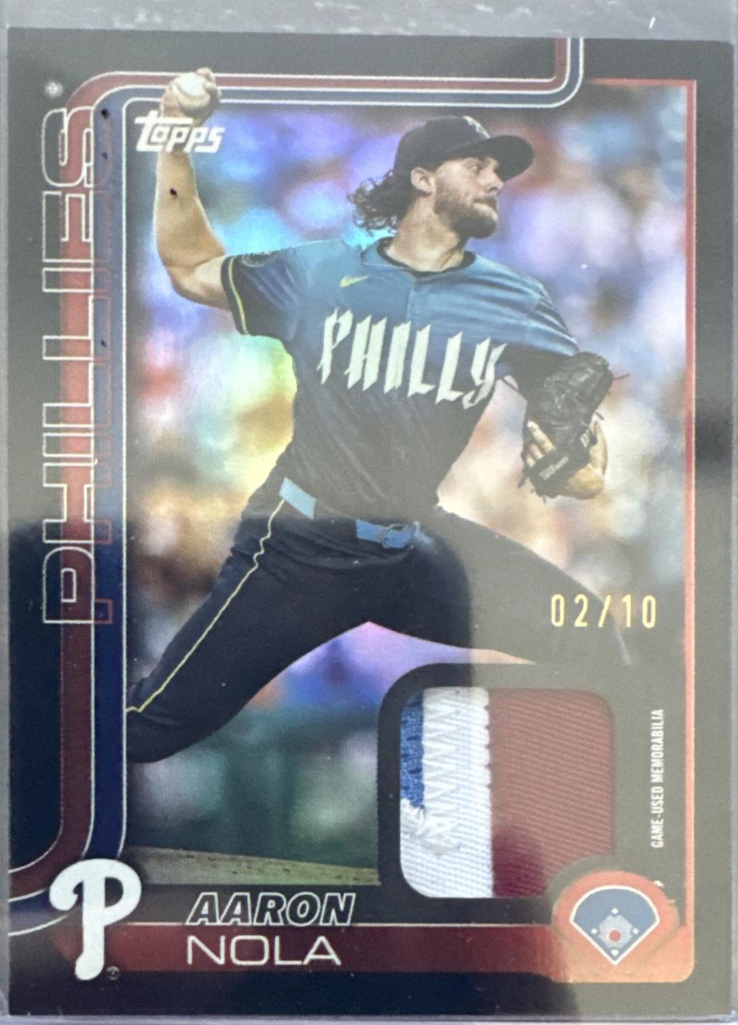 Aaron Nola [Black Diamante Foil] #454