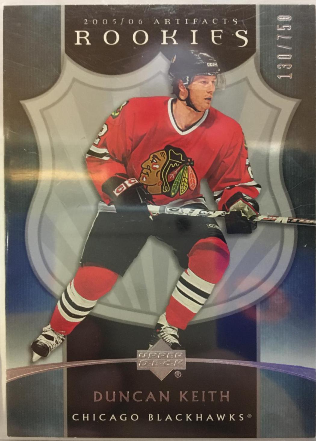 Duncan Keith #259 Hockey Cards 2005 Upper Deck Artifacts