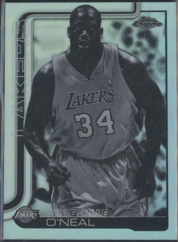 2025 Topps Chrome Shaquille O'Neal [Negative Refractor] #242 card