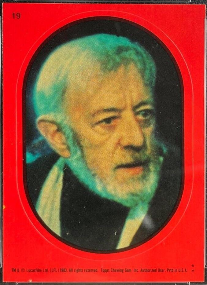 Obi-Wan Kenobi #19 1983 Star Wars: Return of the Jedi Sticker