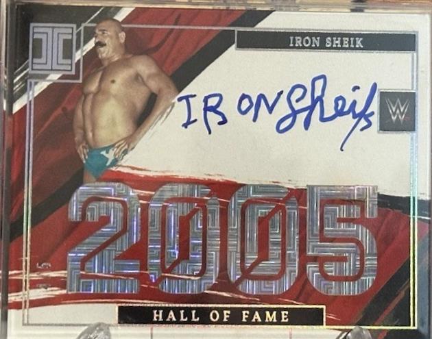 Iron Sheik Wrestling Cards 2022 Panini Impeccable WWE Hall of Fame Signatures