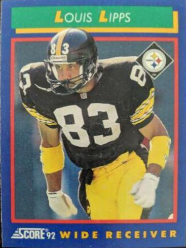 Louis Lipps #41 Football Cards 1992 Panini Score