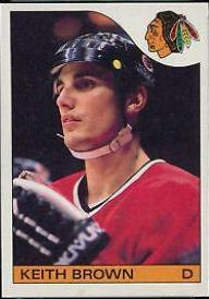 Keith Brown #59 Hockey Cards 1985 Topps