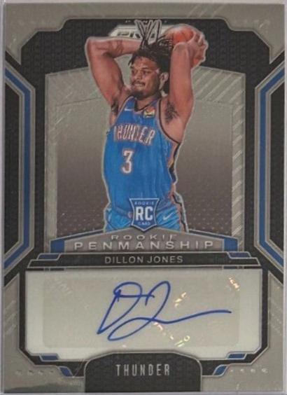 Dillon Jones #RPE-DJO Basketball Cards 2024 Panini Prizm Rookie Penmanship