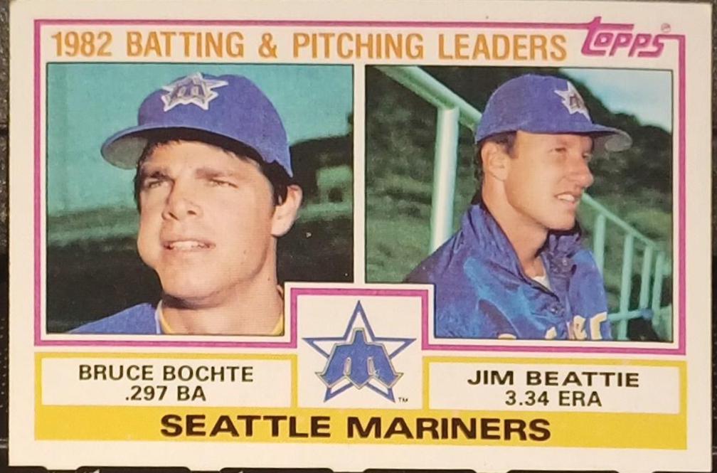 Mariners 1982 Batting/Pitching Leaders #711 Baseball Cards 1983 Topps