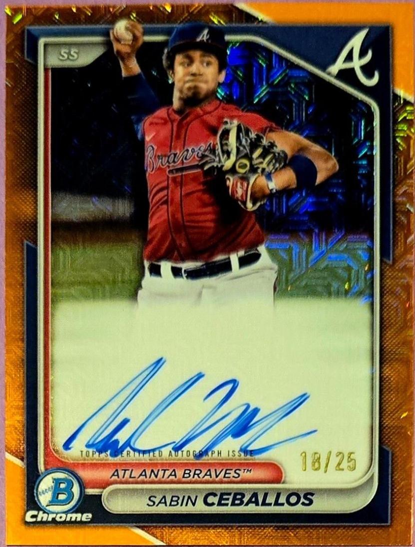 Sabin Ceballos [Orange Mojo Refractor] #BMA-SC
