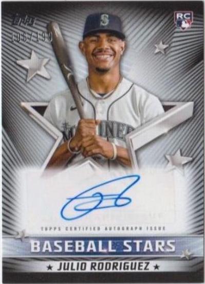 Julio Rodriguez #BSA-JRO Baseball Cards 2022 Topps Update Stars Autographs