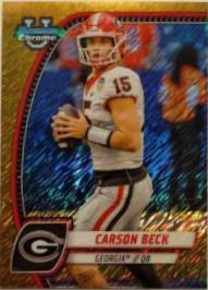 Carson Beck [Shimmer Gold Refractor] #2
