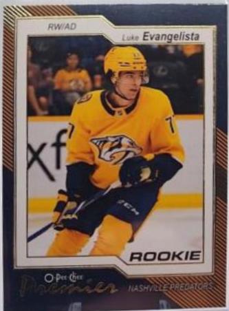 Luke Evangelista #P-78 2023-24 O-Pee-Chee Hockey O-Pee-Chee Premier
