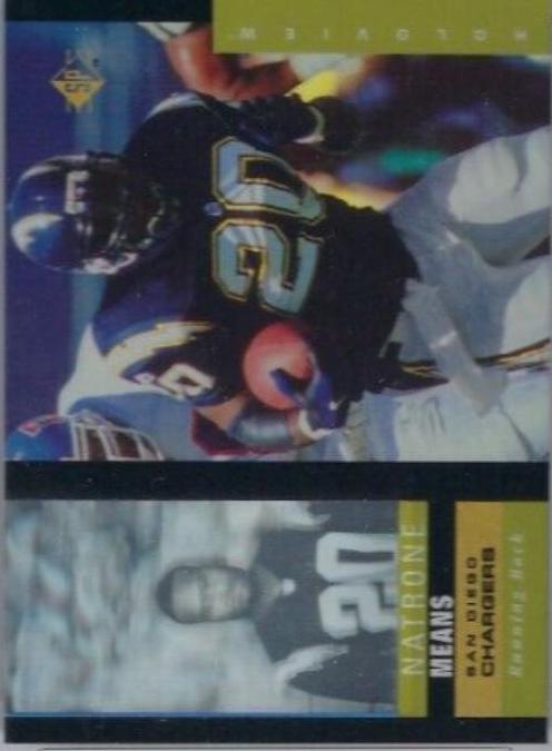 Natrone Means #17 Football Cards 1995 SP Holoview
