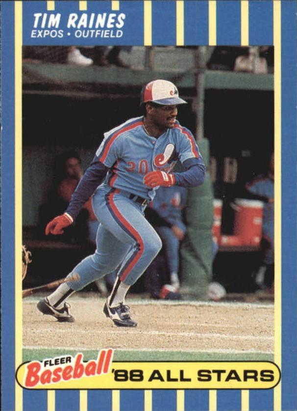 Tim Raines #31 1988 Fleer Baseball All Stars