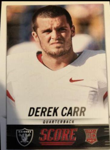 Derek Carr #364 Football Cards 2014 Panini Score