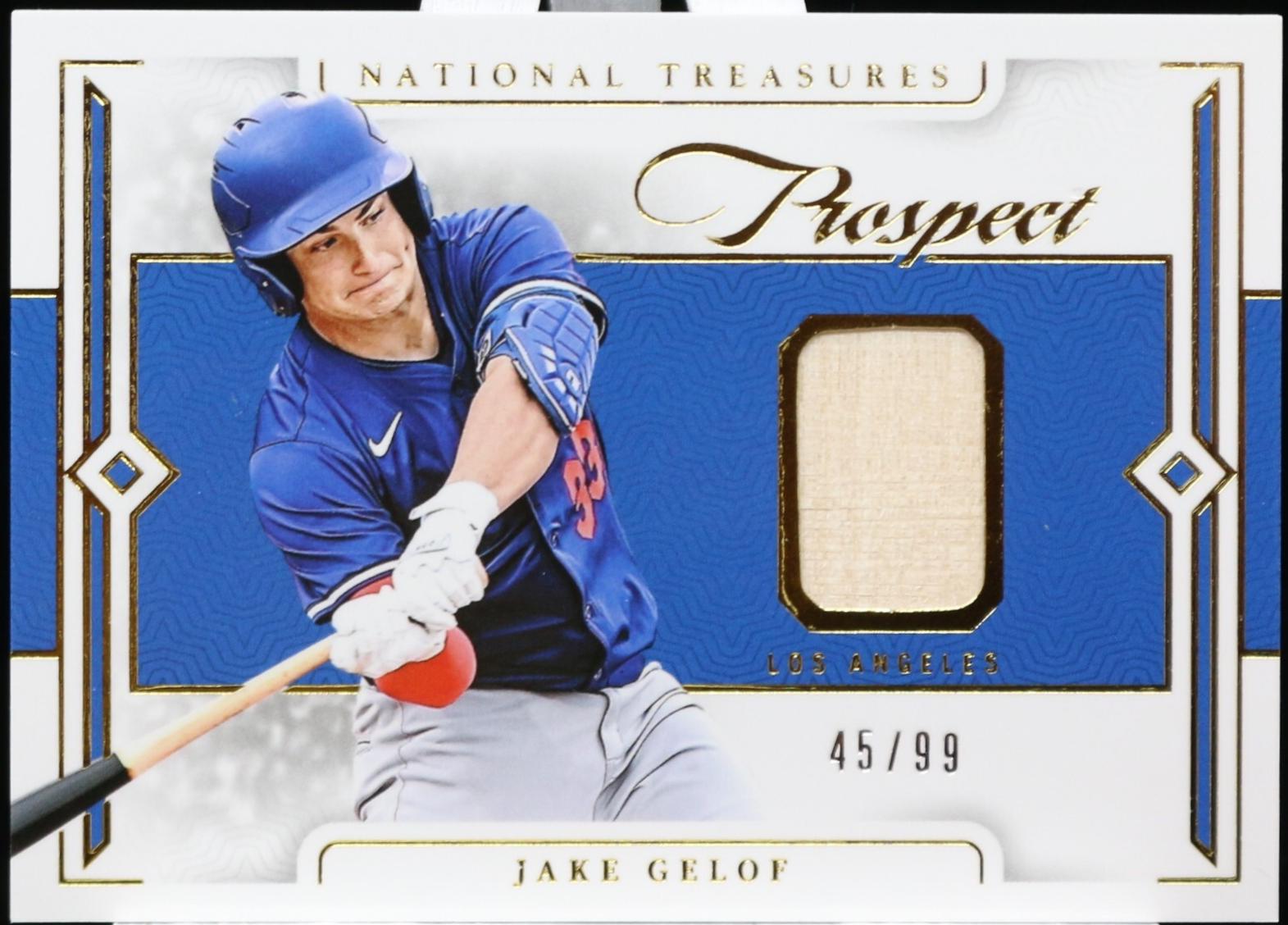 Jake Gelof #24 2024 Panini National Treasures Prospect Lumber Baseball