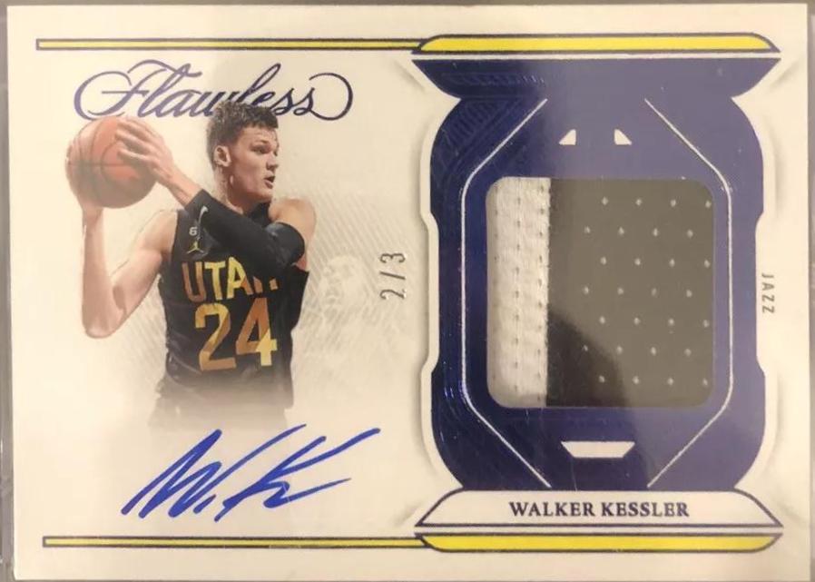 Walker Kessler #FPA-WKK 2022 Panini Flawless Rookie Autograph Basketball