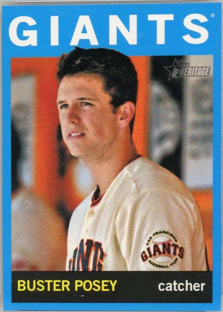 Buster Posey [No Hat Wal Mart Blue Border] #490