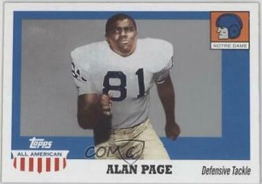 Alan Page #4 Football Cards 2005 Topps All American