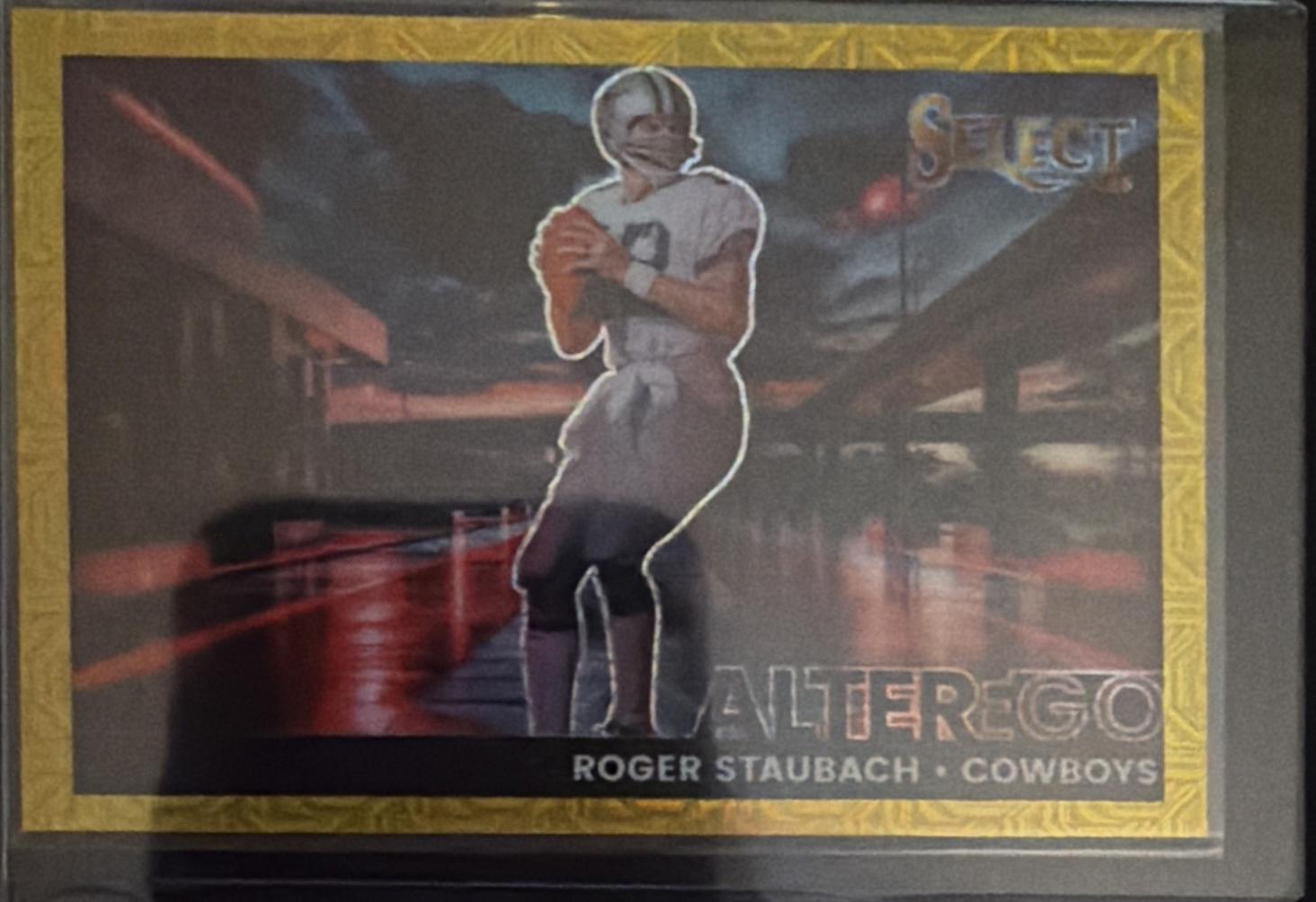 Roger Staubach [Gold Prizm] #18