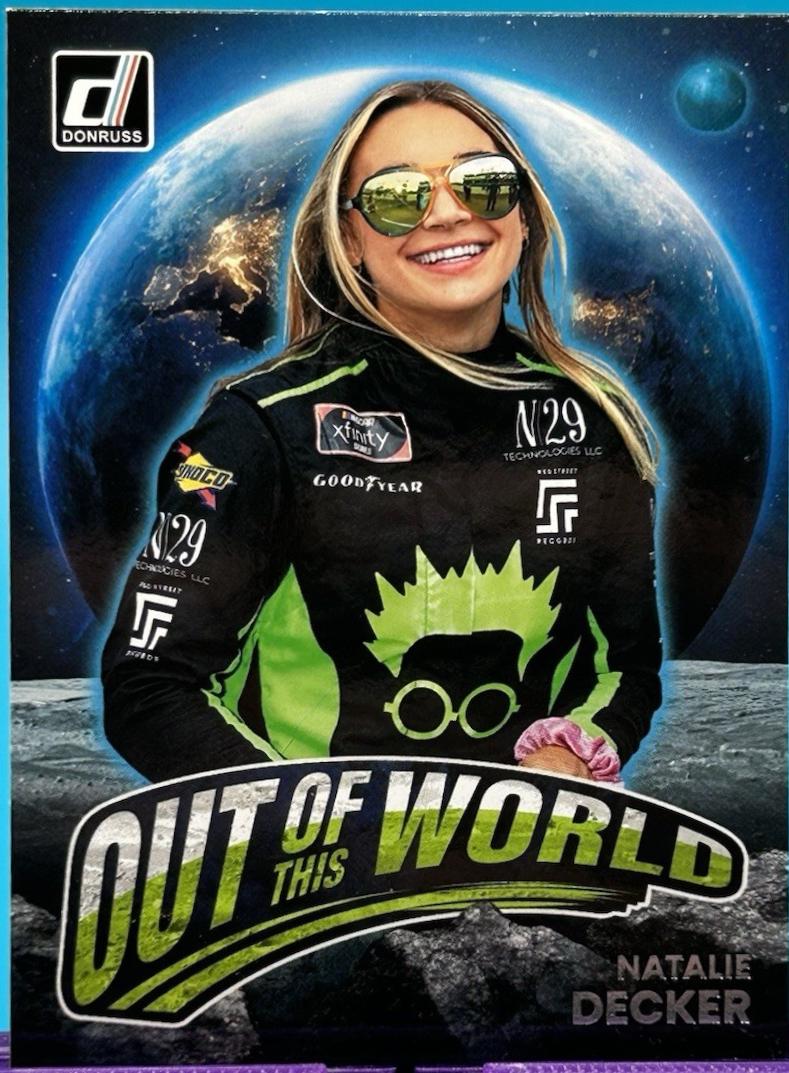 Natalie Decker #OW-ND Racing Cards 2023 Panini Donruss NASCAR Out of this World