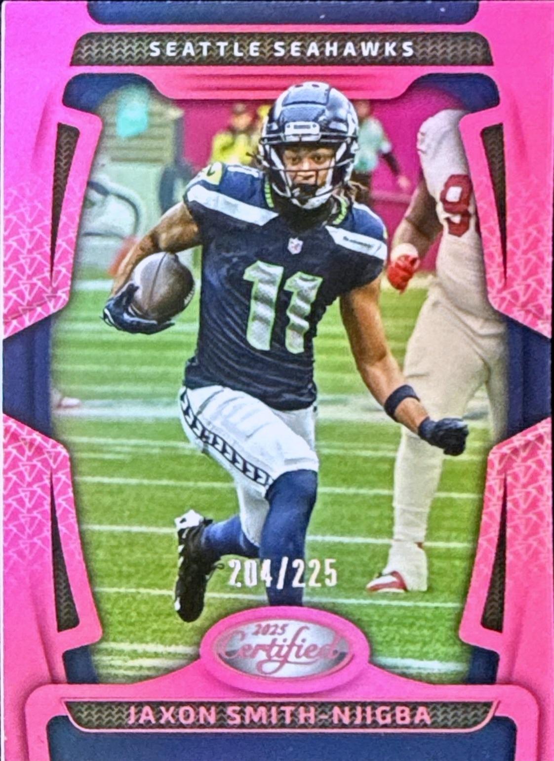 Jaxon Smith-Njigba [Pink Mirror] #91 Prices | 2025 Panini