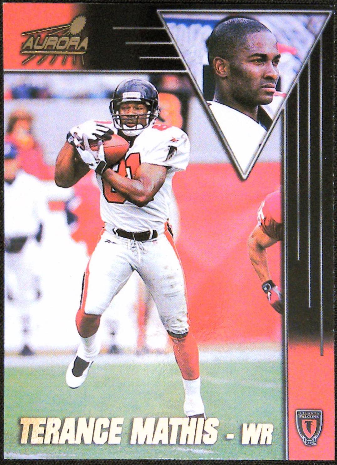 Terance Mathis #8 Football Cards 1998 Pacific Aurora