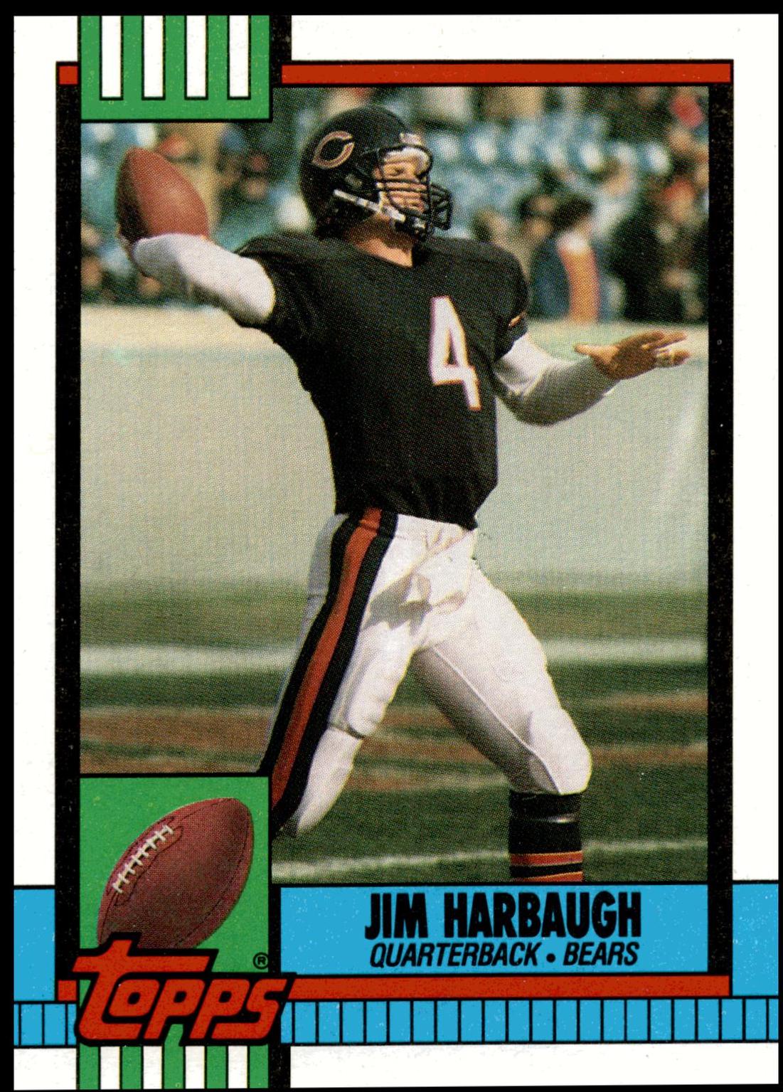 Jim Harbaugh #366 Football Cards 1990 Topps