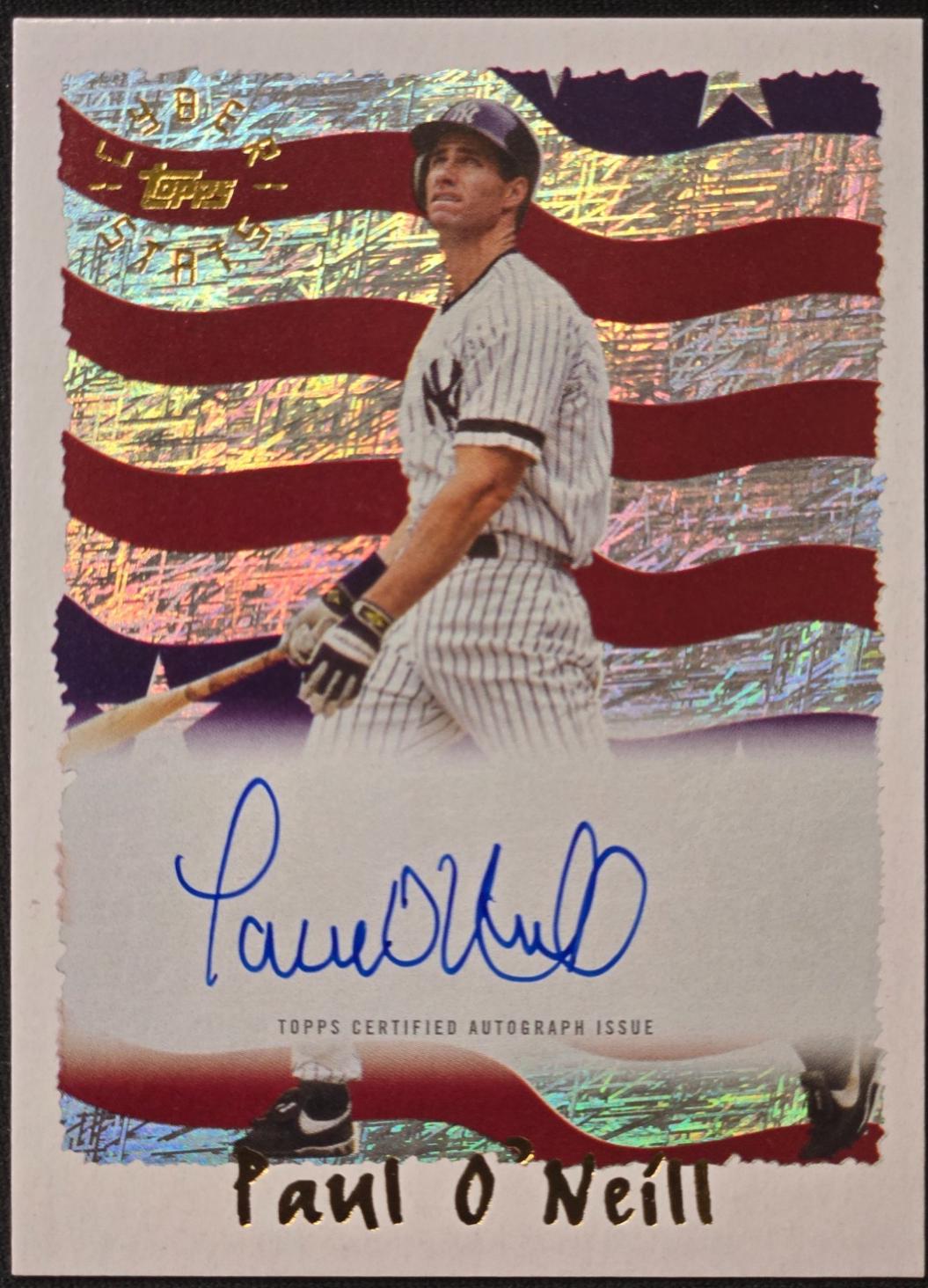 Paul O'Neill #95CA-PO 2025 Topps Archives Baseball 1995 Topps Cyberstats Autographs