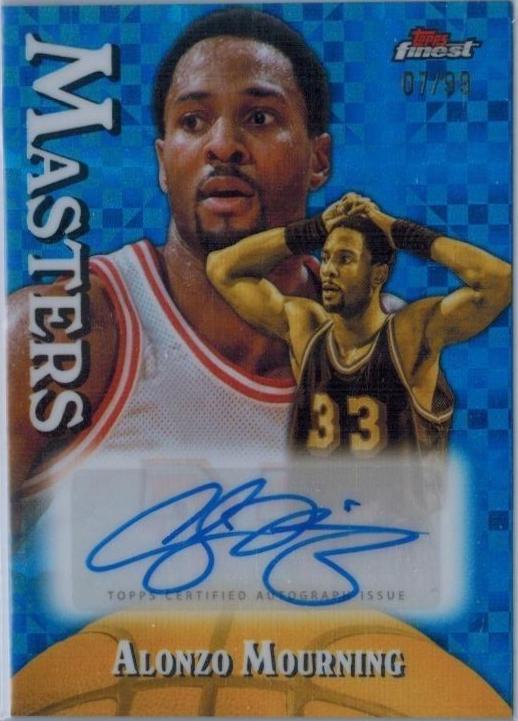 Alonzo Mourning [Blue X-Fractor] #MA-AM
