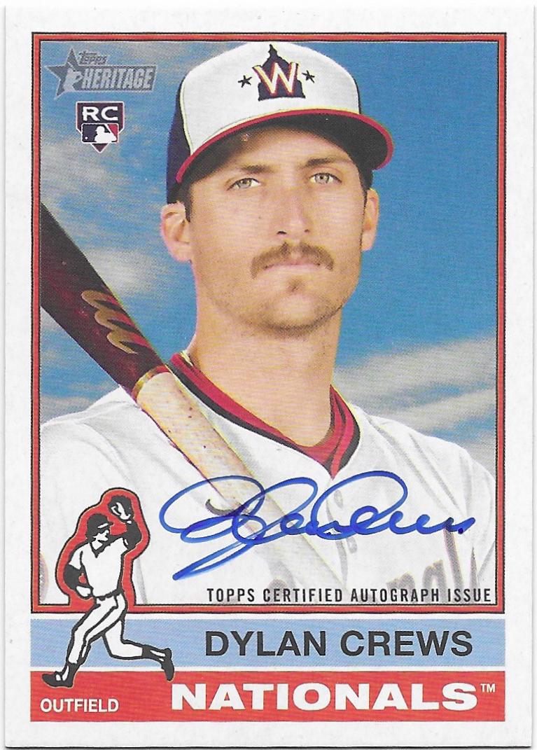 Dylan Crews #ROA-DCR Baseball Cards 2025 Topps Heritage Real One Autograph