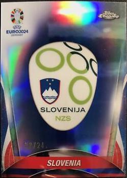 Slovenia #T-4 Soccer Cards 2024 Topps Chrome UEFA Euro Team Short Print