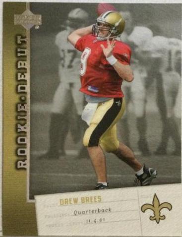 Drew Brees #60 2006 Upper Deck Rookie Debut Football